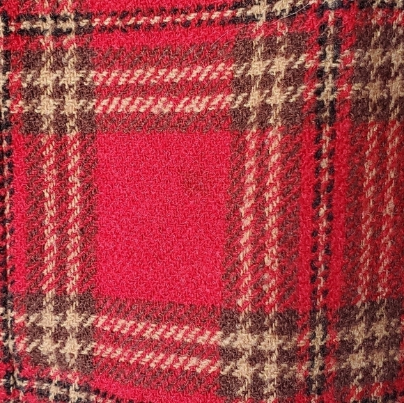 Vintage Banana Republic Wool Tartan Plaid Skirt Italy 14 Academia Preppy Y2K - Picture 7 of 7